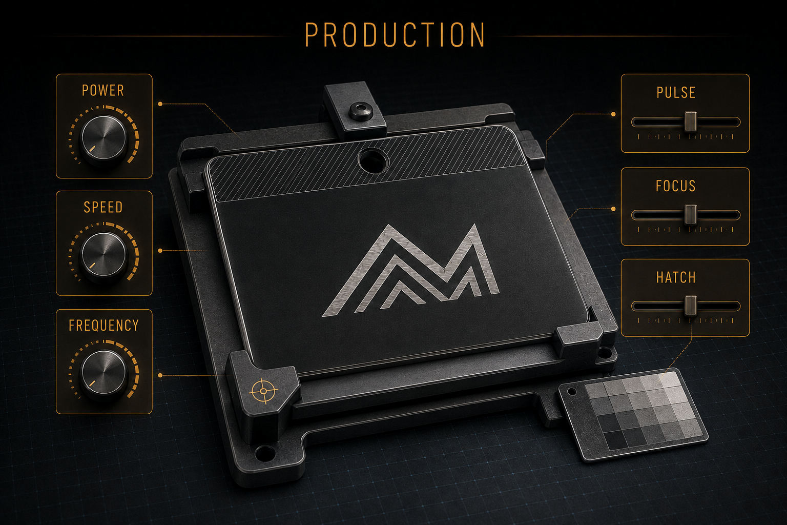 Laser-production setup and controls